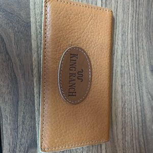 King ranch leather checkbook cover wallet